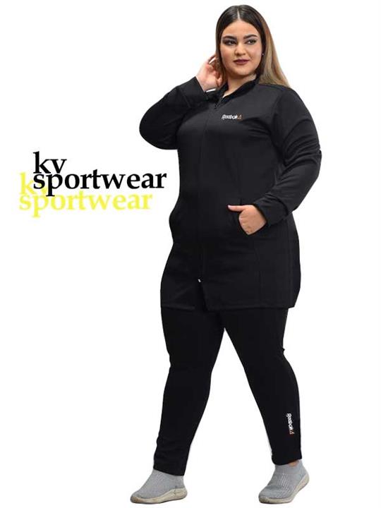ست مانتو شلوار سایز بزرگ ورزشی زنانه Reebok کد 002
